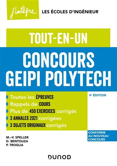 Concours Geipi Polytech : tout-en-un : conforme au nouveau concours