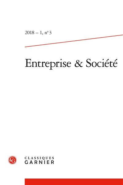 Entreprise & société, n° 3. RSE