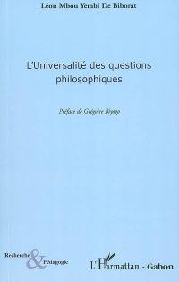 L'universalité des questions philosophiques