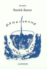 Monochrome à deux voix : journal (inachevé) d'un homme amoureux