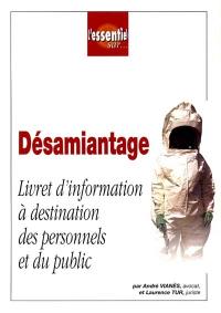 Désamiantage : livret d'information à destination des personnels et du public