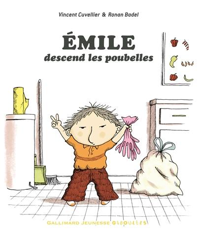 Emile. Emile descend les poubelles