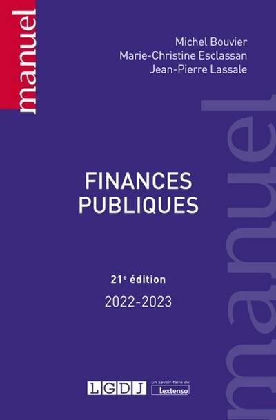 Finances publiques : 2022-2023