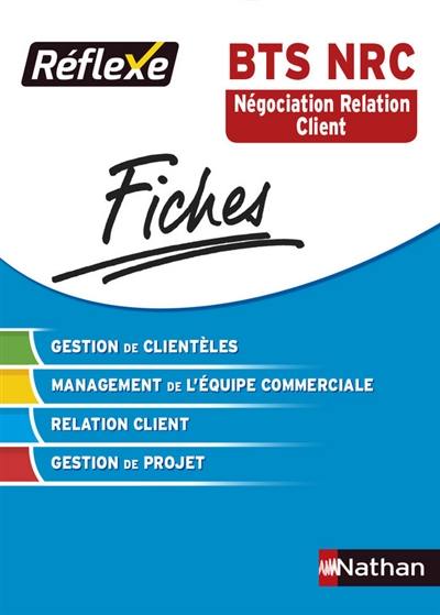 BTS NRC négociation et relation client : fiches