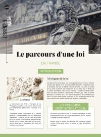 Le parcours d'une loi en France