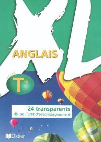 XL anglais terminale : 24 transparents + 1 livret d'accompagnement