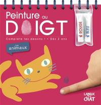 Peinture au doigt : complète tes dessins ! : les animaux