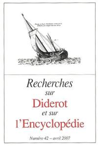 Recherches sur Diderot et sur l'Encyclopédie, n° 42