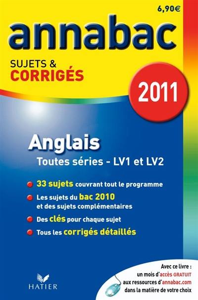 Anglais, séries L, ES, S (LV1 et LV2), séries technologiques (LV1 et LV2)