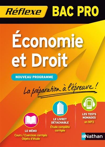 Economie et droit, bac pro : nouveau programme