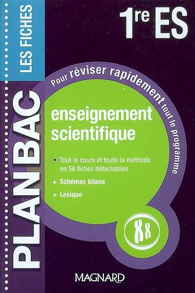 Enseignement scientifique, 1re ES