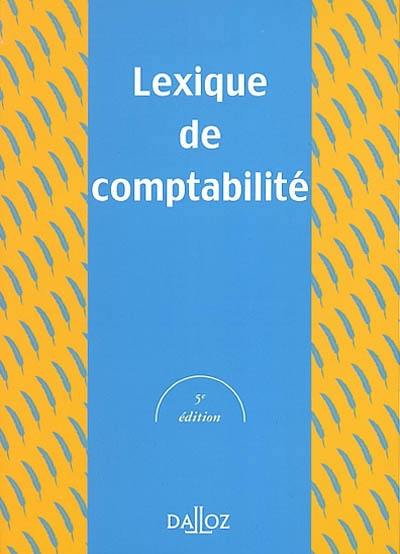 Lexique de comptabilité