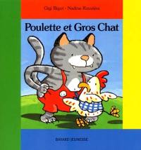 Poulette et gros chat