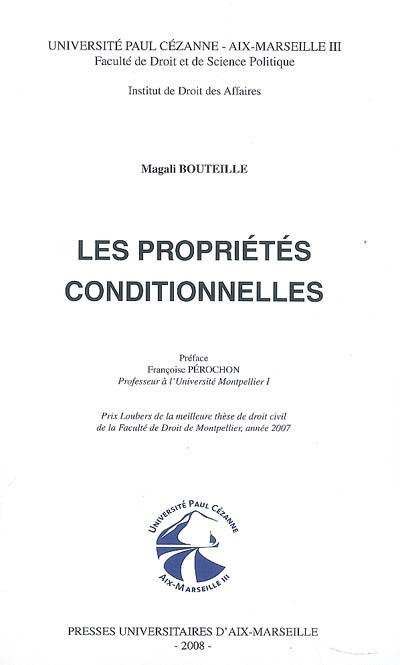 Les propriétés conditionnelles