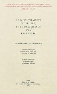 De la souveraineté du peuple, et de l'excellence d'un Etat libre