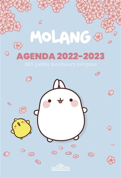 Molang : agenda 2022-2023 : 365 petits bonheurs simples