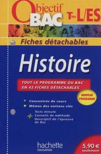 Histoire terminales L-ES : nouveau programme