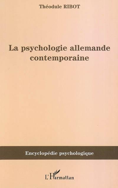 La psychologie allemande contemporaine