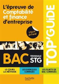 L'épreuve de comptabilité et finance d'entreprise, bac terminale STG