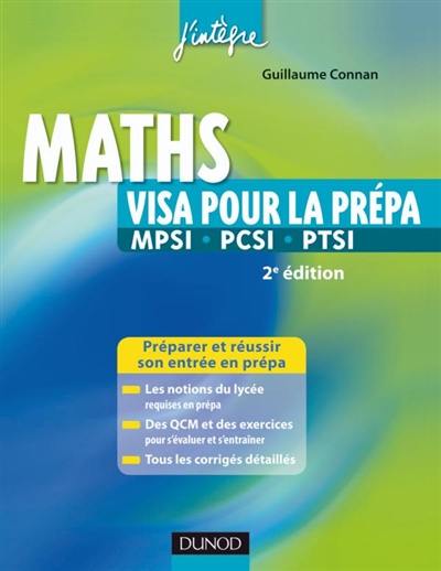 Maths : visa pour la prépa MPSI-PCSI-PTSI