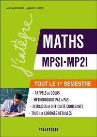 Maths MPSI, MP2I : tout le 1er semestre