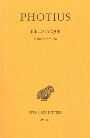 Bibliothèque. Vol. 8. Codices 257-280