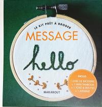 Message : le kit prêt à broder