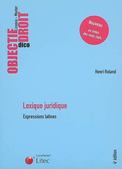 Lexique juridique : expressions latines