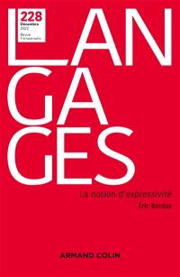 Langages, n° 228. La notion d'expressivité