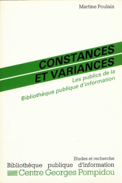 Constances et variances : les publics de la Bibliothèque publique d'information, 1982-1989