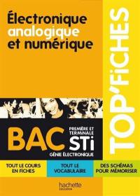 Electronique analogique et numérique bac 1re et terminale STI, génie électronique