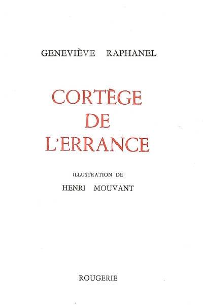 Cortège de l'errance