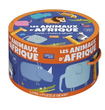 Les animaux d'Afrique : livre + puzzle géant