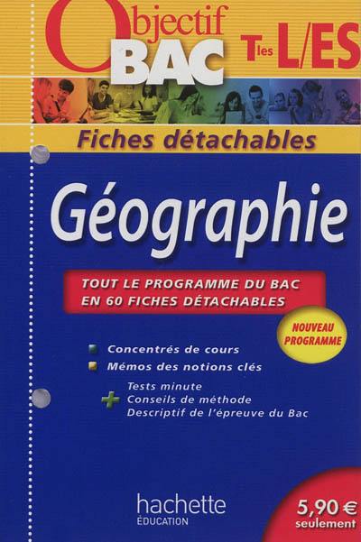 Géographie terminales L, ES