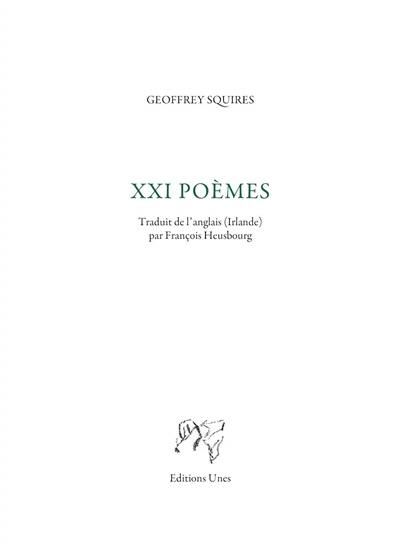 XXI poèmes