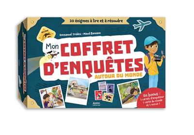 Mes premières enquêtes. Mon coffret d'enquêtes autour du monde : 20 énigmes à lire e à résoudre