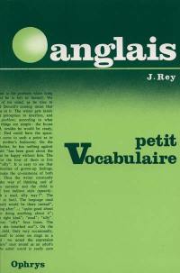 Petit vocabulaire anglais : classe de 4e à 1re