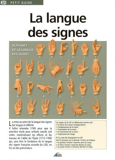 La langue des signes