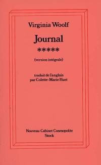 Journal. Vol. 5