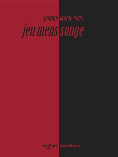 Jeu mens songe : variations rouge et noir sur fond blanc