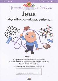 Jeux : labyrinthes, coloriages, sudoku...