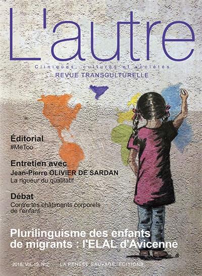 Autre (L'), n° 56. Plurilinguisme des enfants de migrants : l'ELAL d'Avicenne