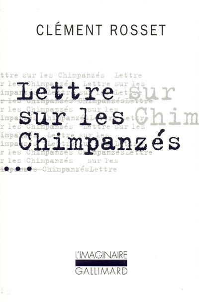 Lettres sur les chimpanzés : plaidoyer pour une humanité totale. Essai sur Teilhard de Chardin