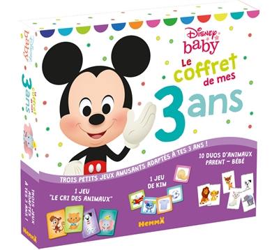 Le coffret de mes 3 ans : trois petits jeux amusants adaptés à tes 3 ans ! : Mickey