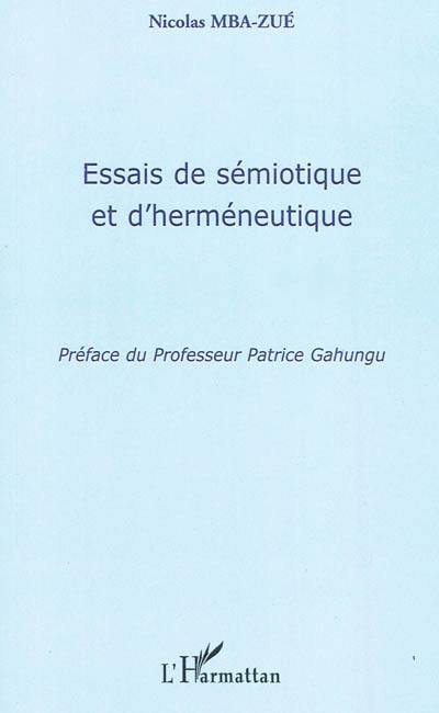 Essais de sémiotique et d'herméneutique