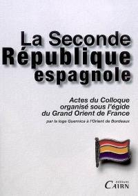 La seconde République espagnole