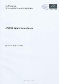 Le congrès des pouvoirs locaux et régionaux de l'Europe : compte rendu des débats : 20e session (22-24 mars 2011)