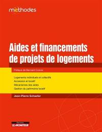 Aides et financements de projets de logements : logements individuels et collectifs, accession et locatif, mécanismes des aides, gestion du patrimoine locatif