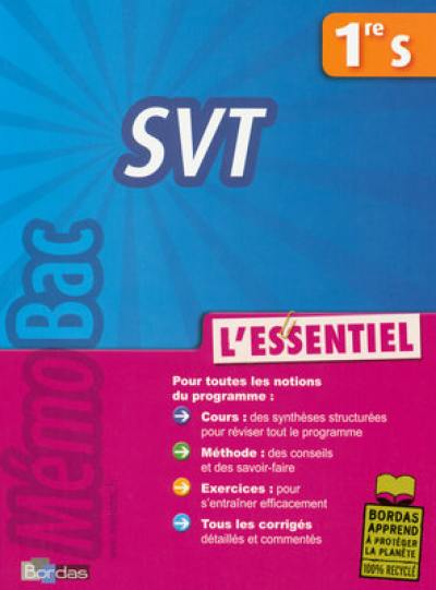 SVT : 1re S