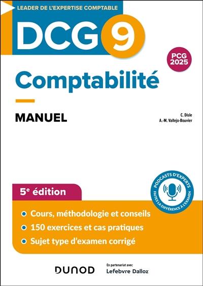 DCG 9, comptabilité : manuel : PCG 2025